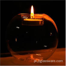 Szklane terrarium Piękna wisząca szklana świeca